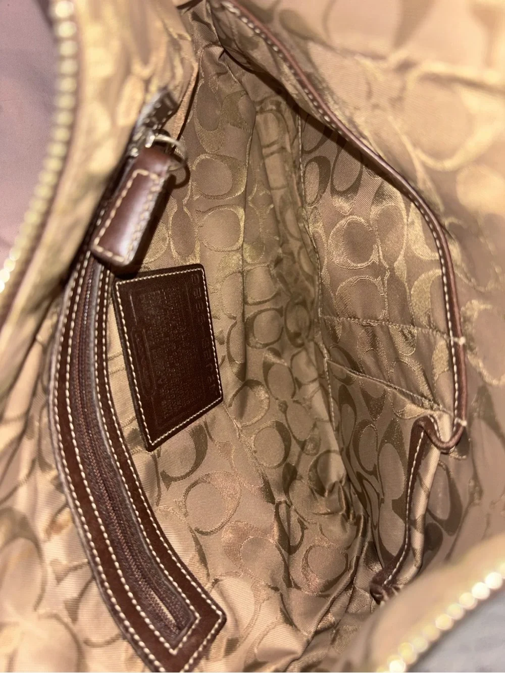 Coach Leather Crossbody Bag - Brown